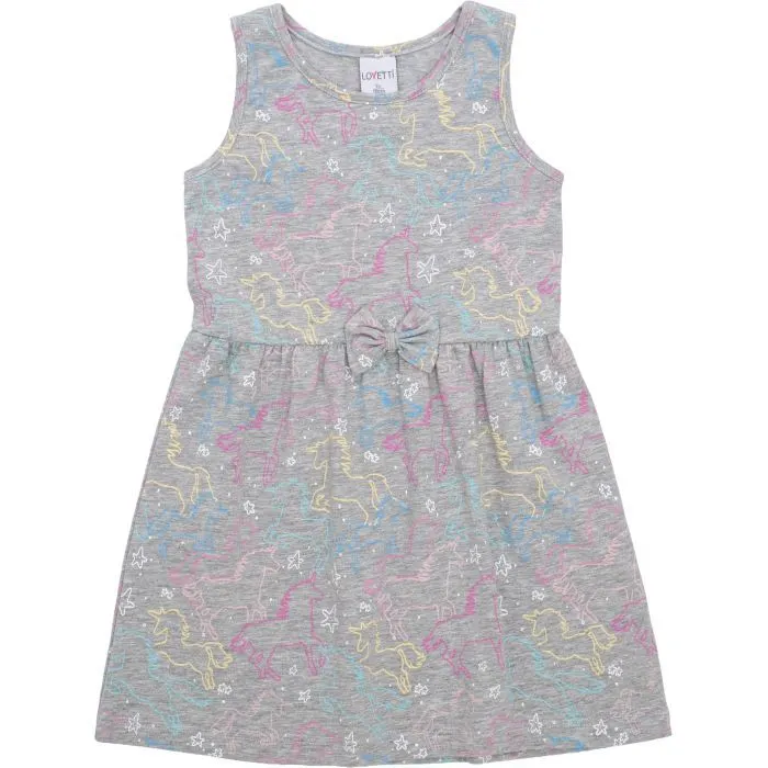 Платье детское Lovetti трикотажное (5758-70-110G-gray)