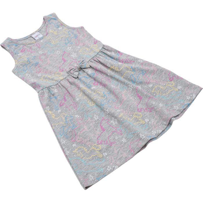 Платье детское Lovetti трикотажное (5758-70-128G-gray) изображение 2