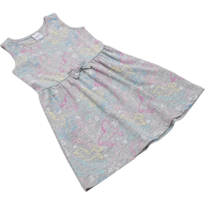 Платье детское Lovetti трикотажное (5758-70-110G-gray) изображение 2