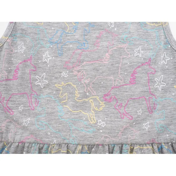 Платье детское Lovetti трикотажное (5758-70-110G-gray) изображение 4