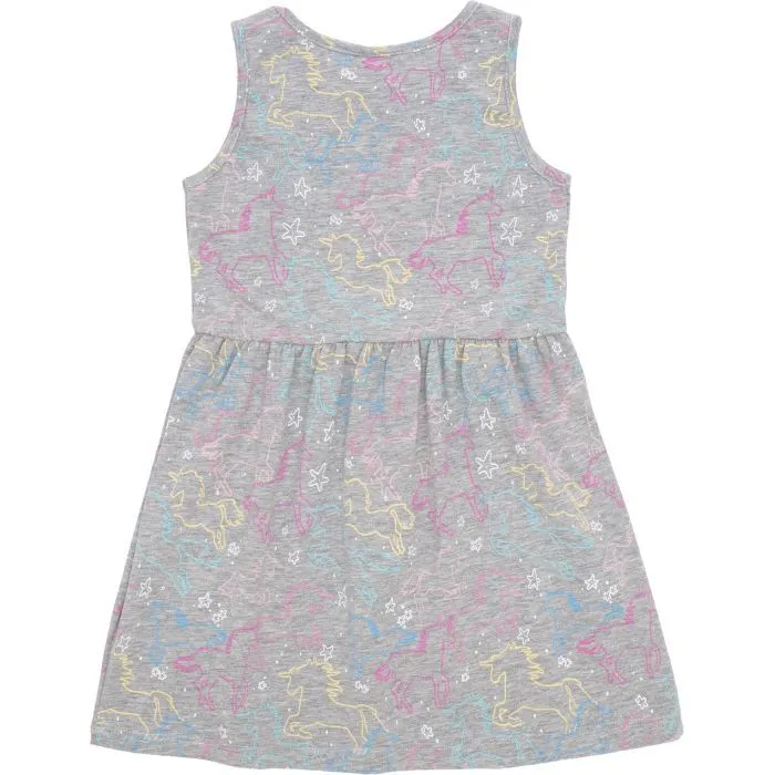 Платье детское Lovetti трикотажное (5758-70-110G-gray) изображение 5
