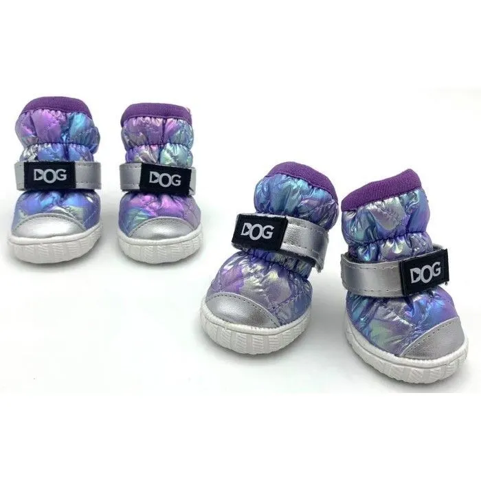 Черевики для собак Pet dog Teddy shoes L Фіолетові (1075991)