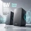 Акустическая система ColorWay BaseSound 2.0 USB Black (CW-SPU03BK) изображение 5