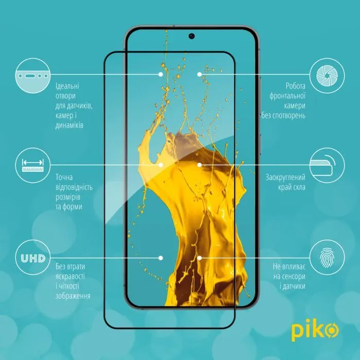 Скло захисне Piko Full Glue ESD Samsung S26 Black (1283126633935) зображення 3