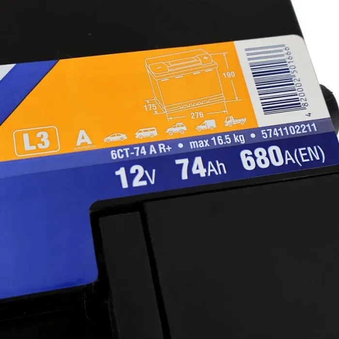 Акумулятор автомобільний ISTA Optima 74Ah 680A R+ (L3) зображення 4