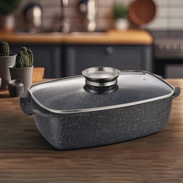 Жаровня Gusto покриття Marble 5,5 л (GT-2504-32) изображение 5
