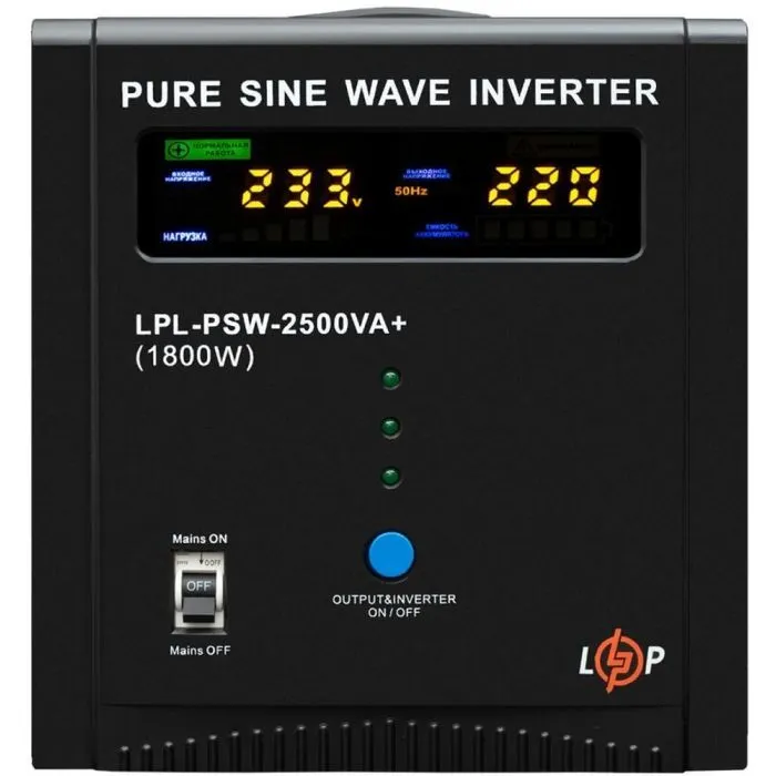 Пристрій безперебійного живлення LogicPower LPL-PSW-2500VA+ ( 1800W ) 24V (37722)