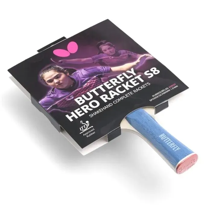Ракетка для настільного тенісу Butterfly HERO Racket S8 Adriana Daz (6251780002) (932291) зображення 5