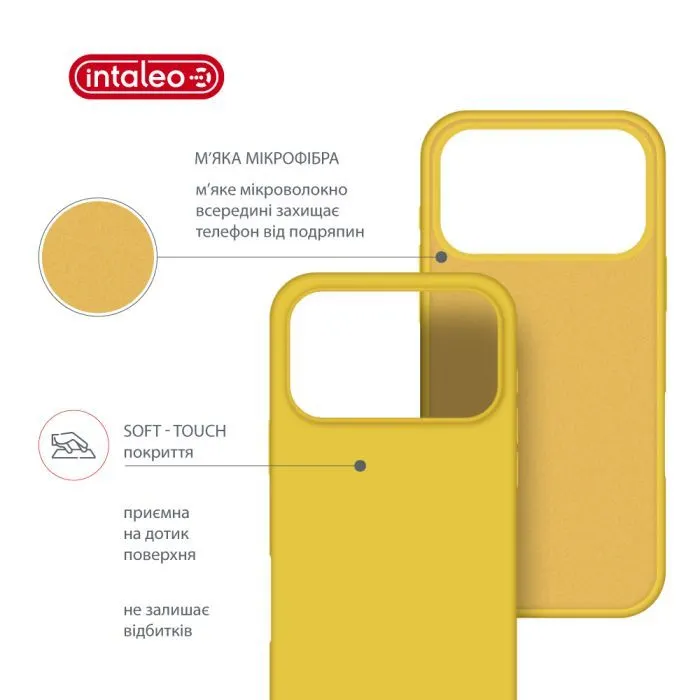 Чохол до мобільного телефона Intaleo Silicone Case Apple iPhone 17 Pro Yellow (1283126630521) зображення 5