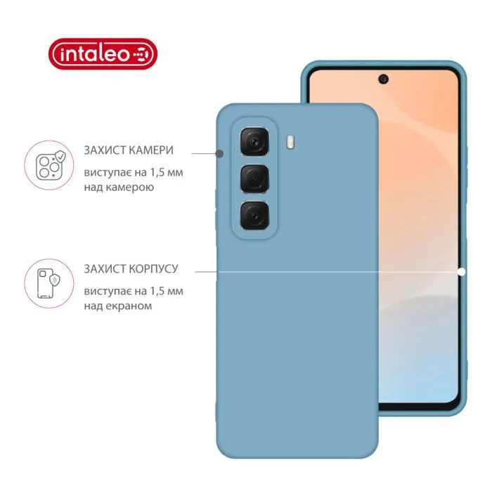Чохол до мобільного телефона Intaleo SoftShell Infinix Hot 50 4G Light Blue (1283126618451) зображення 3