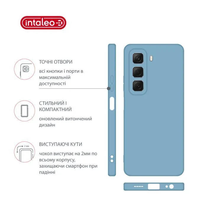 Чохол до мобільного телефона Intaleo SoftShell Infinix Hot 50 4G Light Blue (1283126618451) зображення 4