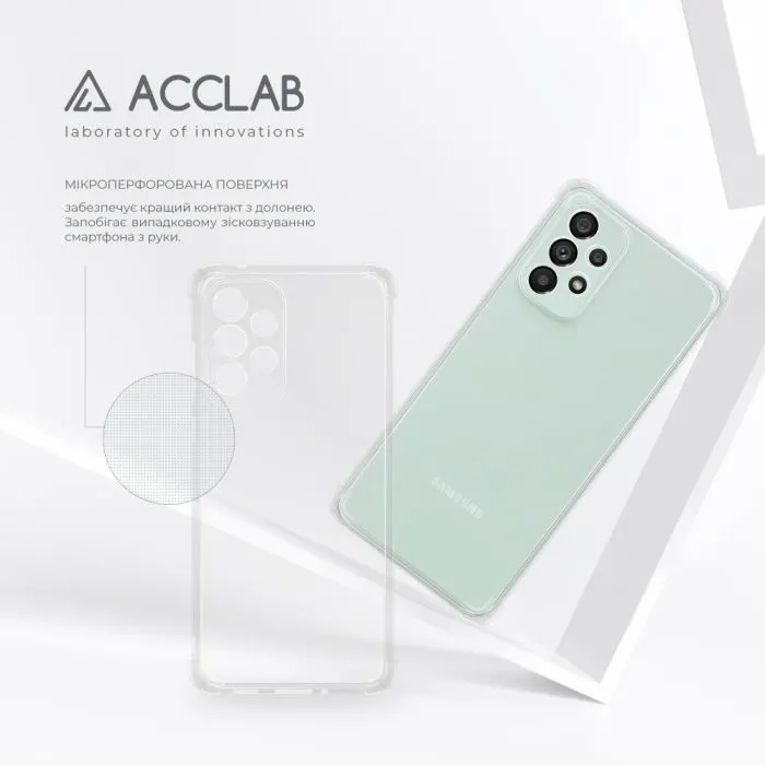 Чохол до мобільного телефона ACCLAB ShockProof Samsung Galaxy A73 5G Transparent (1283126553929) зображення 5