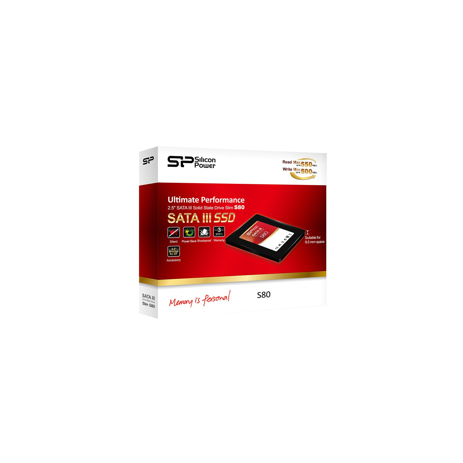 Накопичувач SSD 2.5" 120GB Silicon Power (SP120GBSS3S80S26) зображення 4