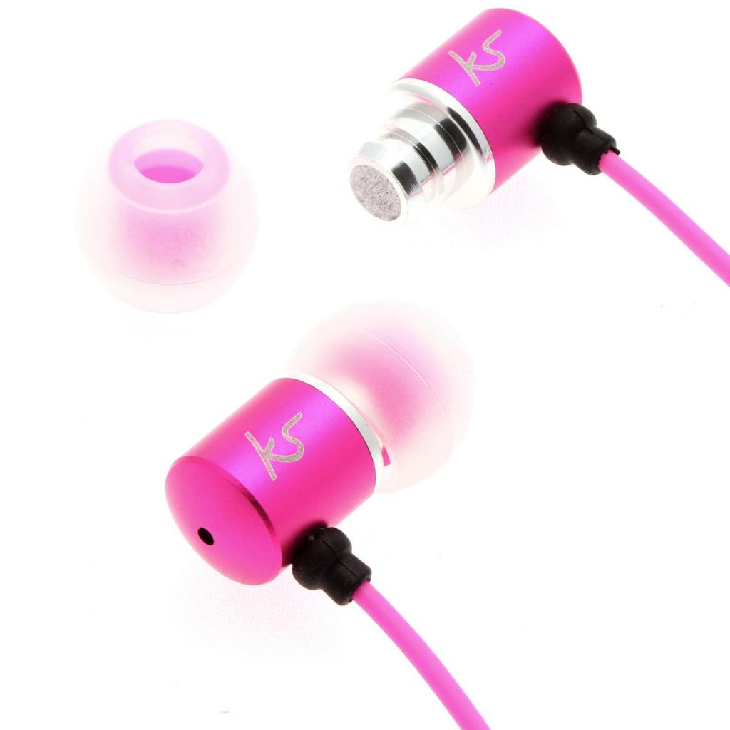 Наушники KitSound KS Ace In-Ear Headphones with mic Pink (KSACEMPI) изображение 5