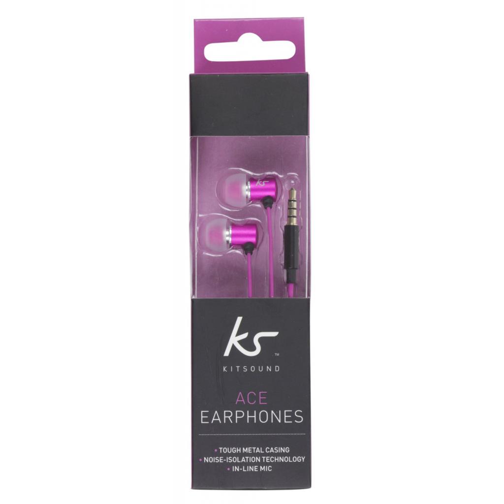 Навушники KitSound KS Ace In-Ear Headphones with mic Pink (KSACEMPI) зображення 8