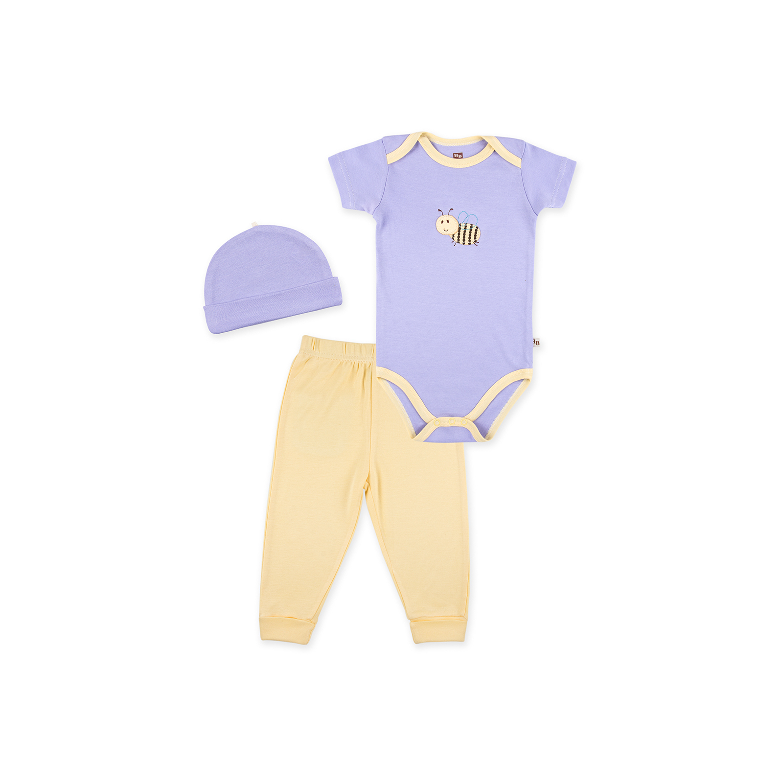 Набор детской одежды Luvable Friends из бамбука фиолетовый для девочек (68360.6-9.V)