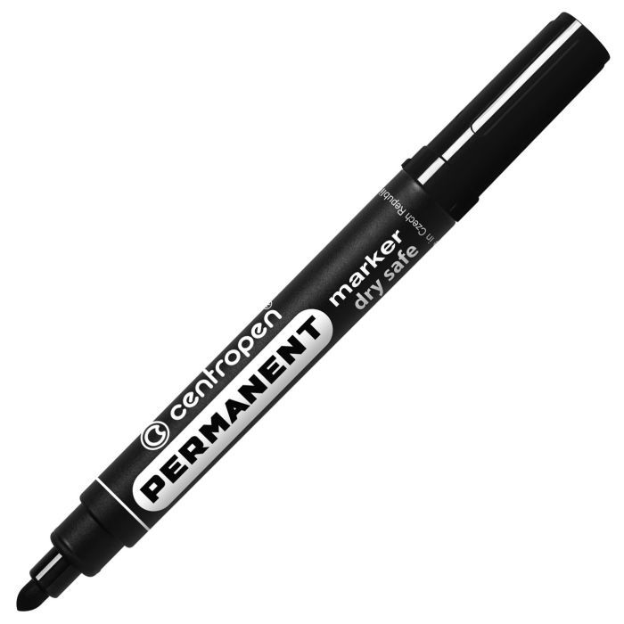 Маркер Centropen Permanent Dry Safe 8510 2,5 мм, round tip, red (8510/02)