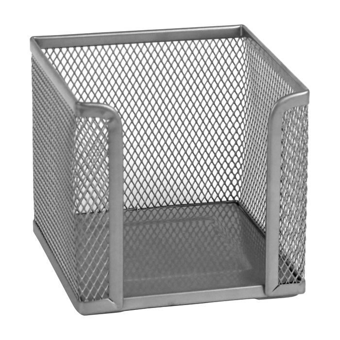 Подставка-куб для писем и бумаг Axent 100х100x100мм, wire mesh, silver (2112-03-A)