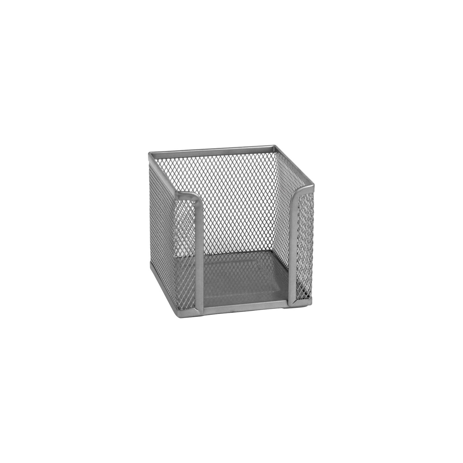 Подставка-куб для писем и бумаг Axent 100х100x100мм, wire mesh, silver (2112-03-A)