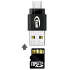 USB флеш накопитель Team 128GB M141 Black USB 2.0 OTG (TUSDX128GUHS36) изображение 5