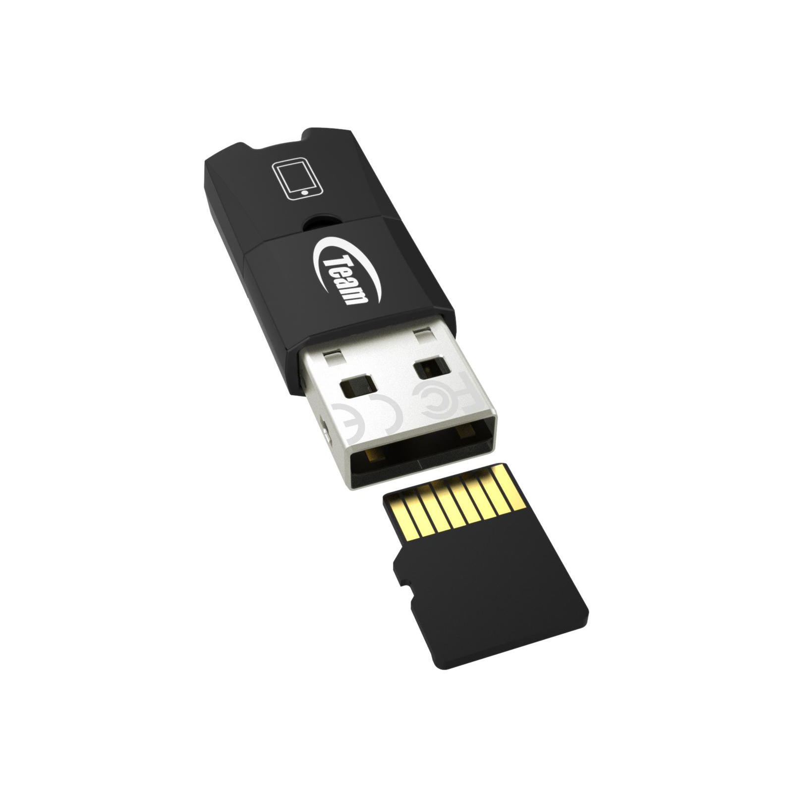 USB флеш накопитель Team 128GB M141 Black USB 2.0 OTG (TUSDX128GUHS36) изображение 6