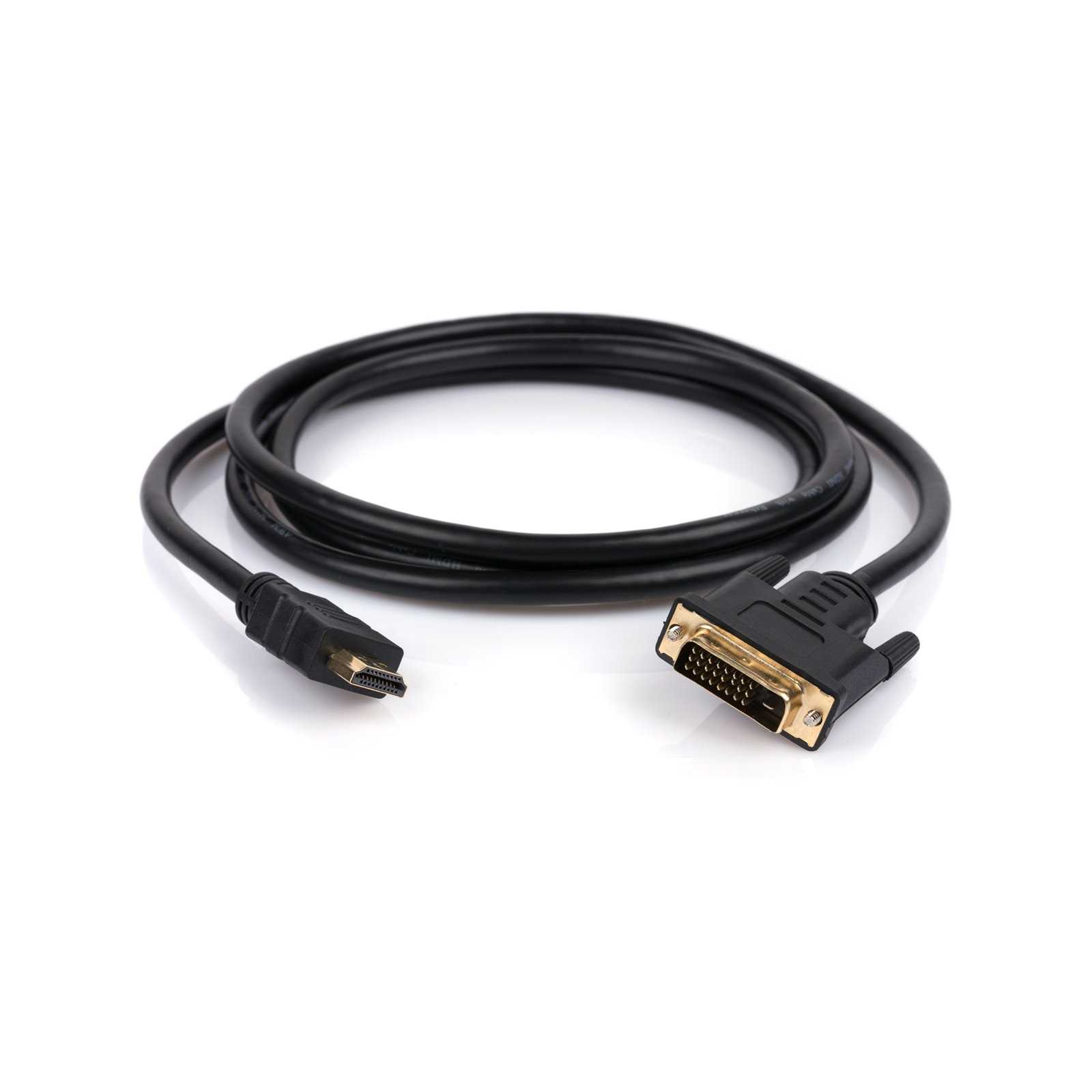 Кабель мультимедійний HDMI to DVI 24+1 1.8m Vinga (HDMIDVI01-1.8) зображення 2
