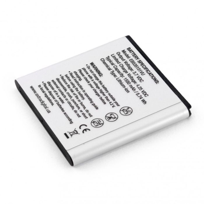 Аккумуляторная батарея Extradigital Samsung GT-i9070 Galaxy S Advance (1550 mAh) (BMS6306) изображение 4