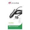 Зарядное устройство 12-24 В, 1A witn cable 0,5-1m Apple (30pin) Cellularline (CBRIPHONE1) изображение 3