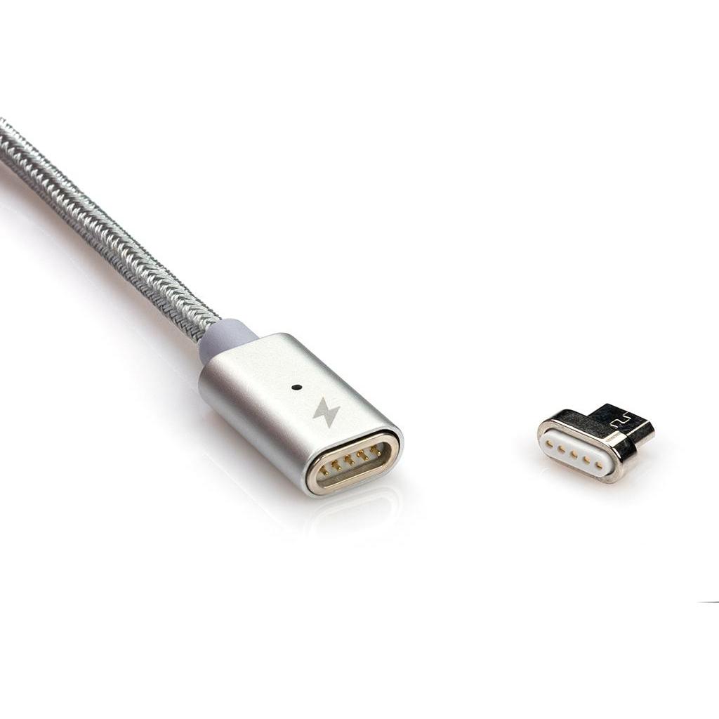Дата кабель USB 2.0 AM to Micro 5P 1.0m Vinga (Magnetic microUSB) зображення 3