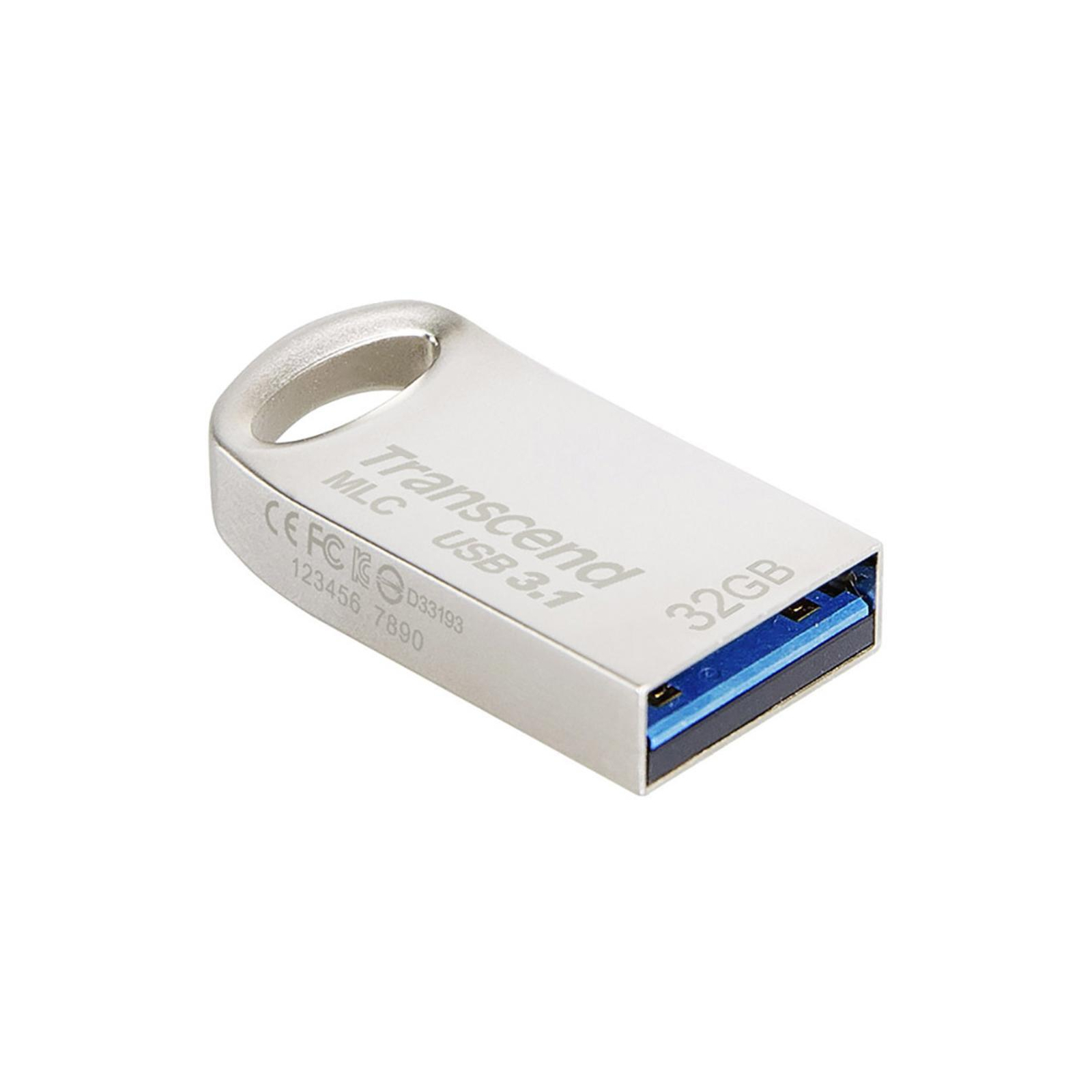 USB флеш накопитель Transcend 32GB JetFlash 720 Silver Plating USB 3.1 (TS32GJF720S) изображение 3