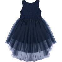 Платье детское Breeze с кружевным лифом и ассиметричной юбкой (11027-116G-blue) изображение 2