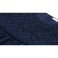 Платье детское Breeze с кружевным лифом и ассиметричной юбкой (11027-116G-blue) изображение 5