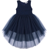 Платье Breeze с кружевным лифом и ассиметричной юбкой (11027-116G-blue)