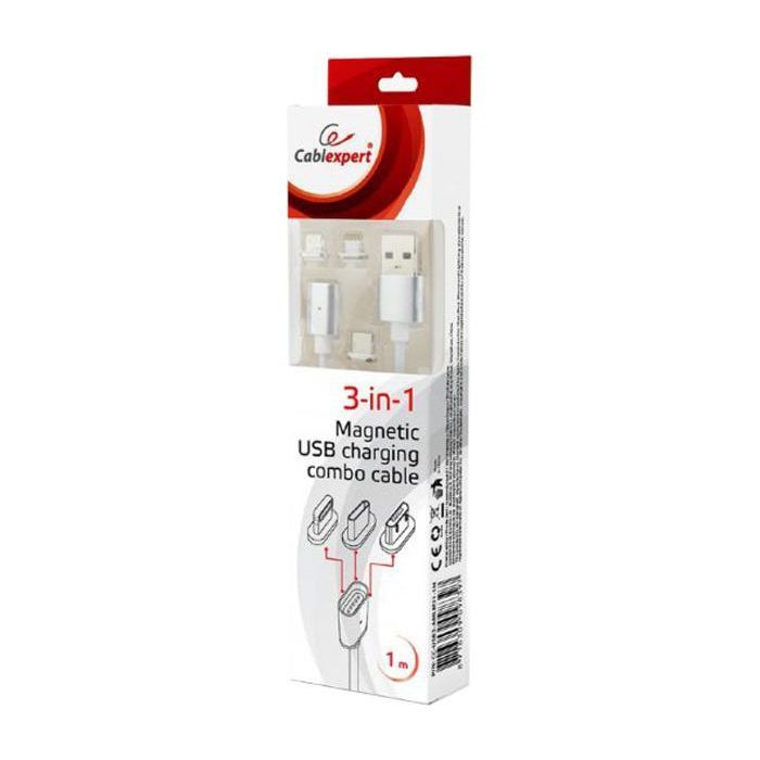 Дата кабель USB 2.0 AM to Lightning + Micro 5P + Type-C 1.0m Cablexpert (CC-USB2-AMLM31-1M) изображение 5