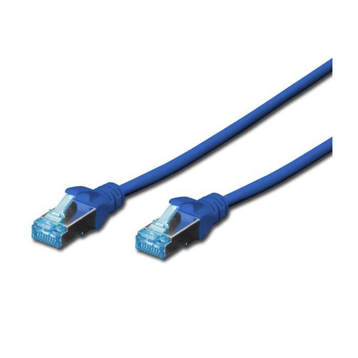 Патч-корд Digitus 5м, cat.5e, SF-UTP, AWG 26/7, blue (DK-1531-050/B)