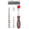 Набор инструментов Top Tools торцевых гаечных ключей 1/4 ", 23ед. (38D505)