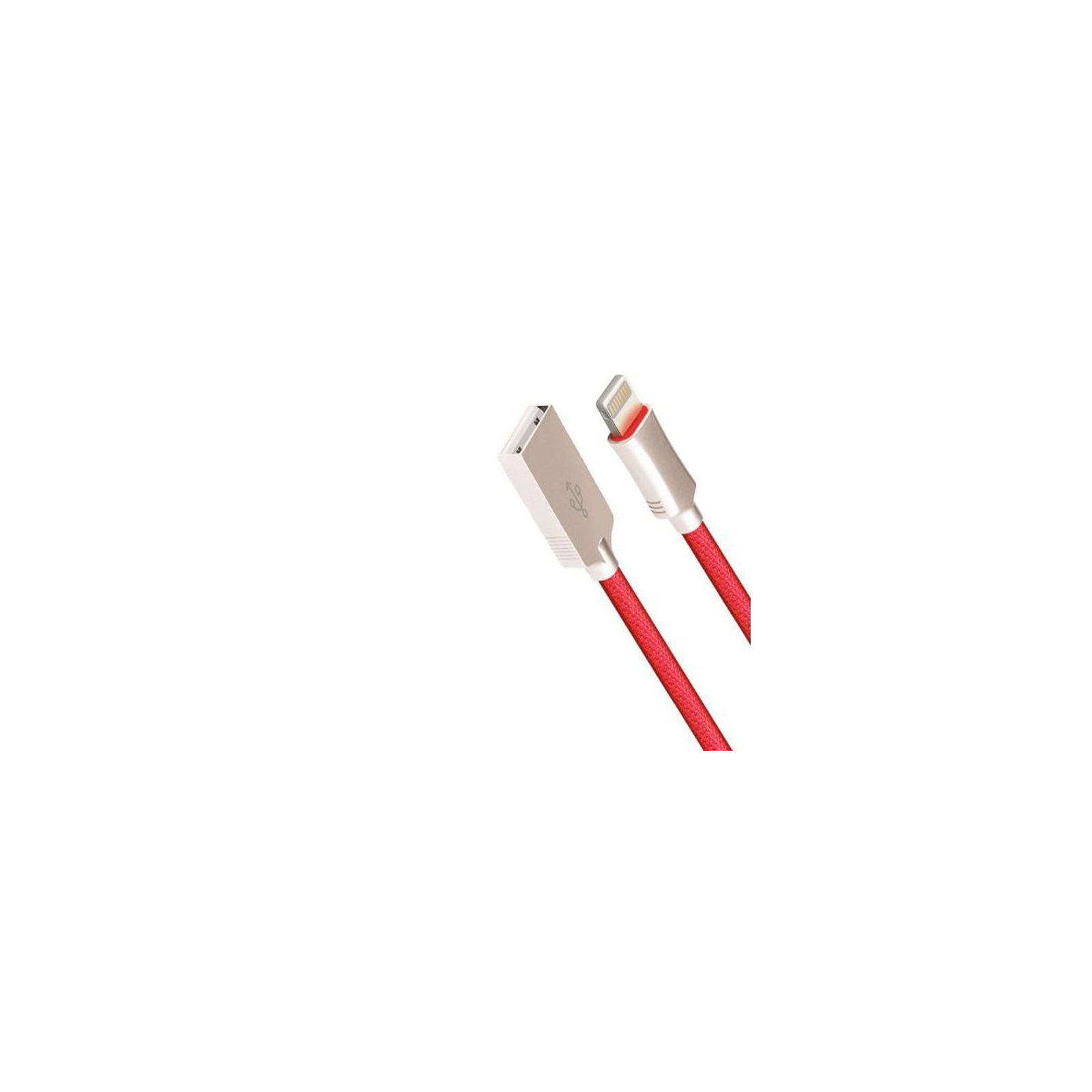 Дата кабель USB 2.0 AM to Lightning 1.0m Hi-Q Red Cord (CDH-L1-2R)
