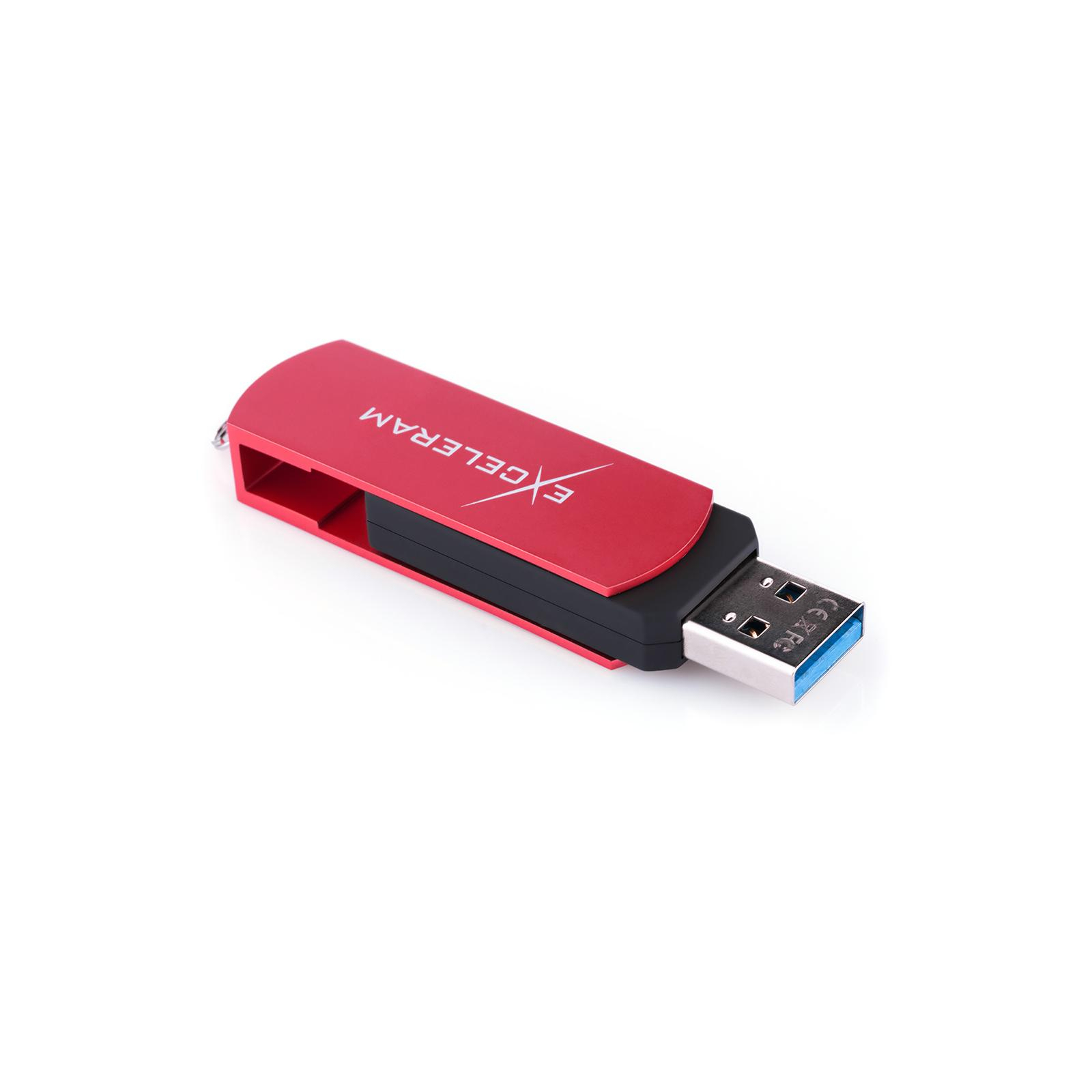 USB флеш накопитель eXceleram 128GB P2 Series Red/Black USB 3.1 Gen 1 (EXP2U3REB128) изображение 5