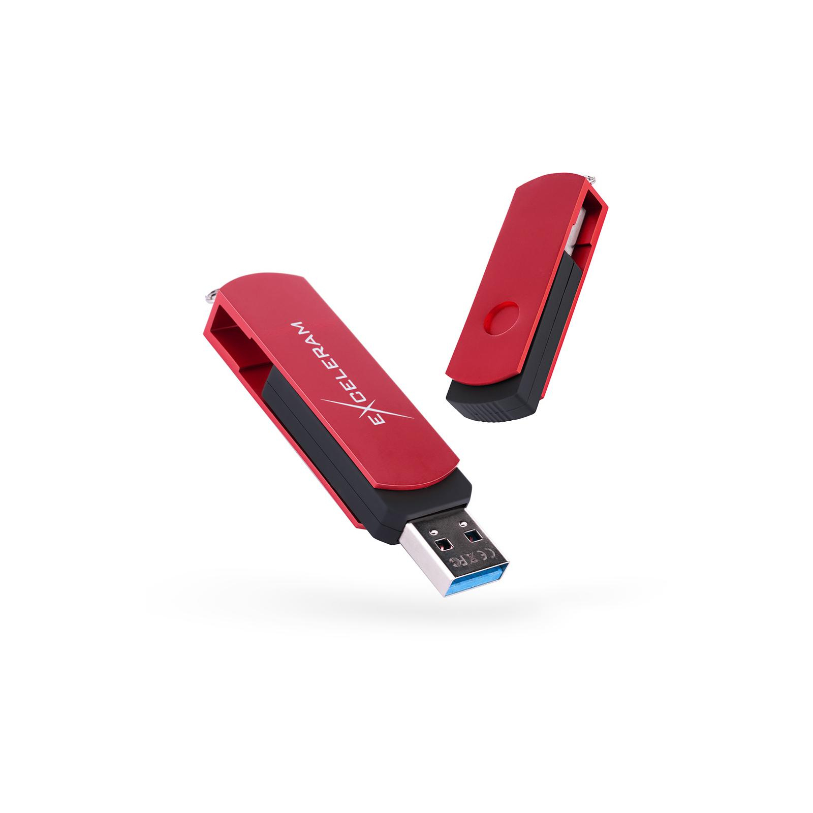 USB флеш накопичувач eXceleram 128GB P2 Series Red/Black USB 3.1 Gen 1 (EXP2U3REB128)