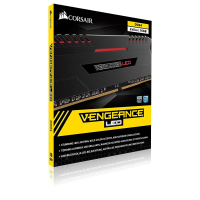 Модуль памяти для компьютера DDR4 16GB (2x8GB) 3000 MHz Vengeance Led Red Corsair (CMU16GX4M2D3000C16R) изображение 2