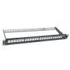 Патч-панель Hypernet 19" 1U 24 порта, наборная, с менеджером кабеля (PP-M24-STP)