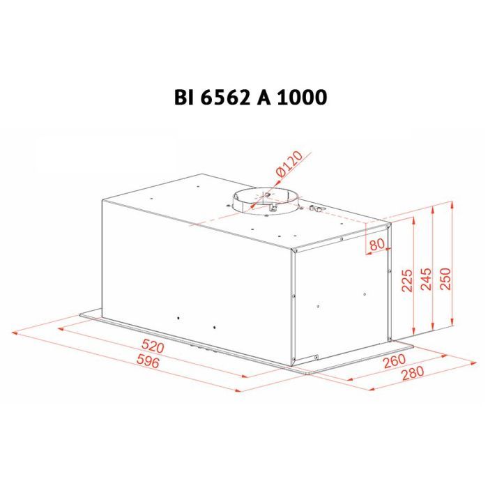Витяжка кухонна Perfelli BI 6562 A 1000 W LED GLASS зображення 7