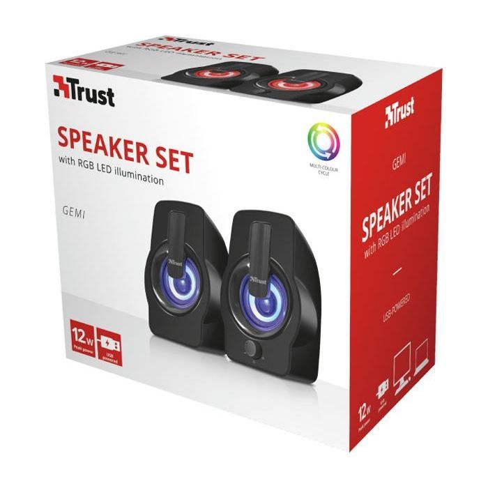 Акустическая система Trust Gemi RGB black USB (22948) изображение 8