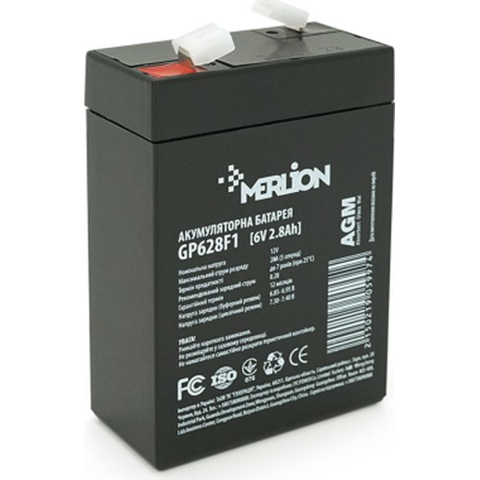 Батарея до ДБЖ Merlion MERLION AGM GP628F1 6 V-2,8Ah (GP628F1)