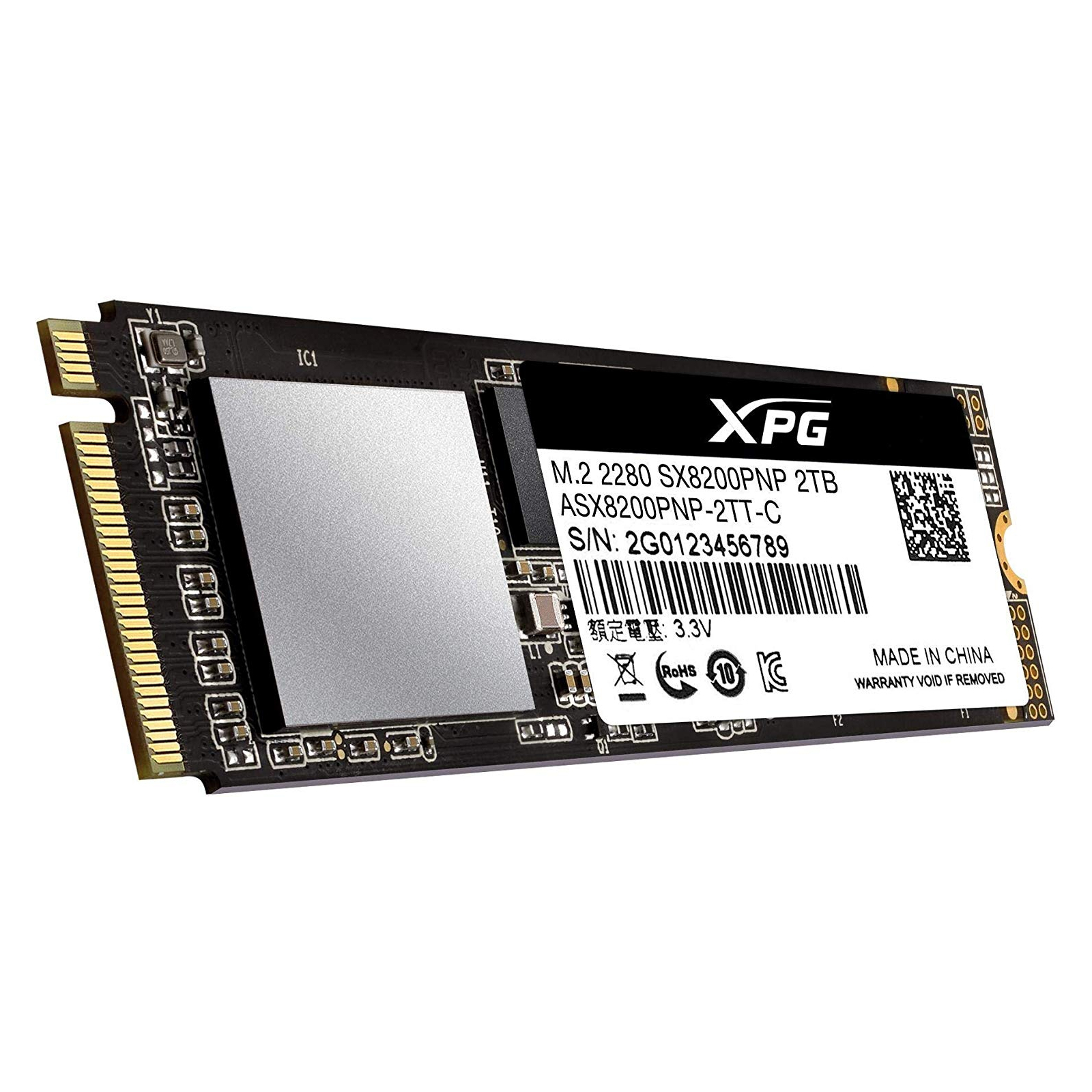 Накопитель SSD M.2 2280 1TB ADATA (ASX8200PNP-1TT-C) изображение 2