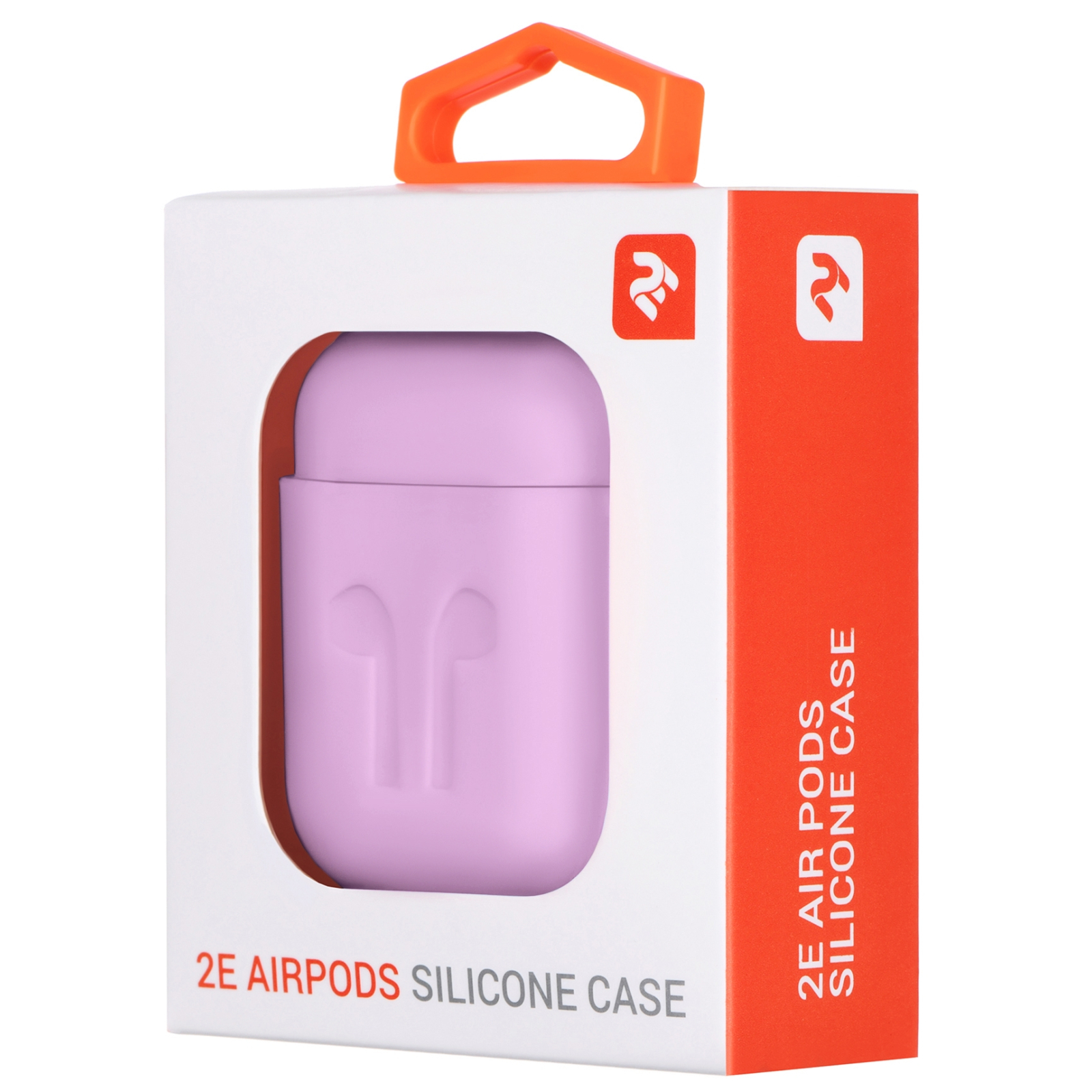 Чохол для навушників 2E для Apple AirPods Pure Color Silicone Imprint 1.5 мм Lavende (2E-AIR-PODS-IBSI-1.5-LV) зображення 3