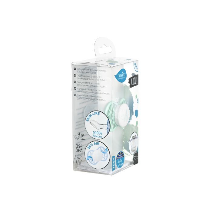 Пустушка Nuvita Air55 Cool 0m+ ортодонтична М'ятна (NV7064SG) зображення 4