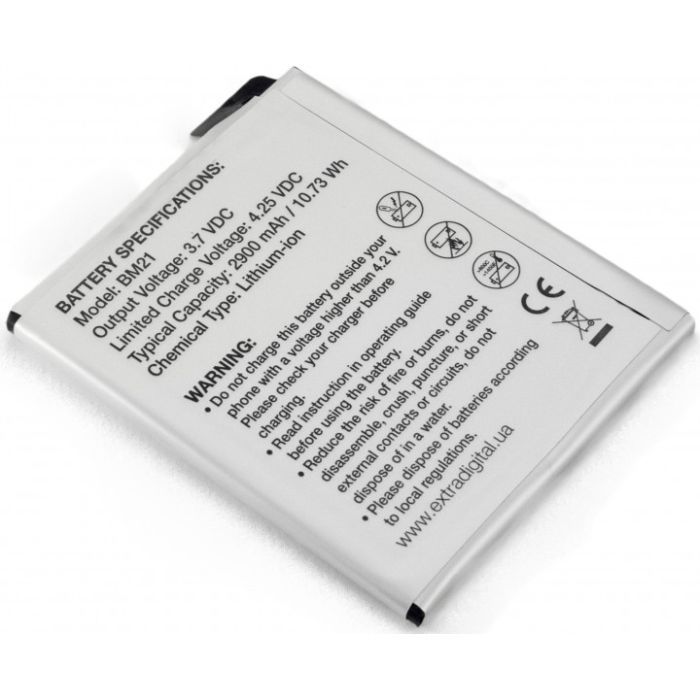 Аккумуляторная батарея Extradigital Xiaomi Mi Note (BM21) 2900 mAh (BMX6447) изображение 4