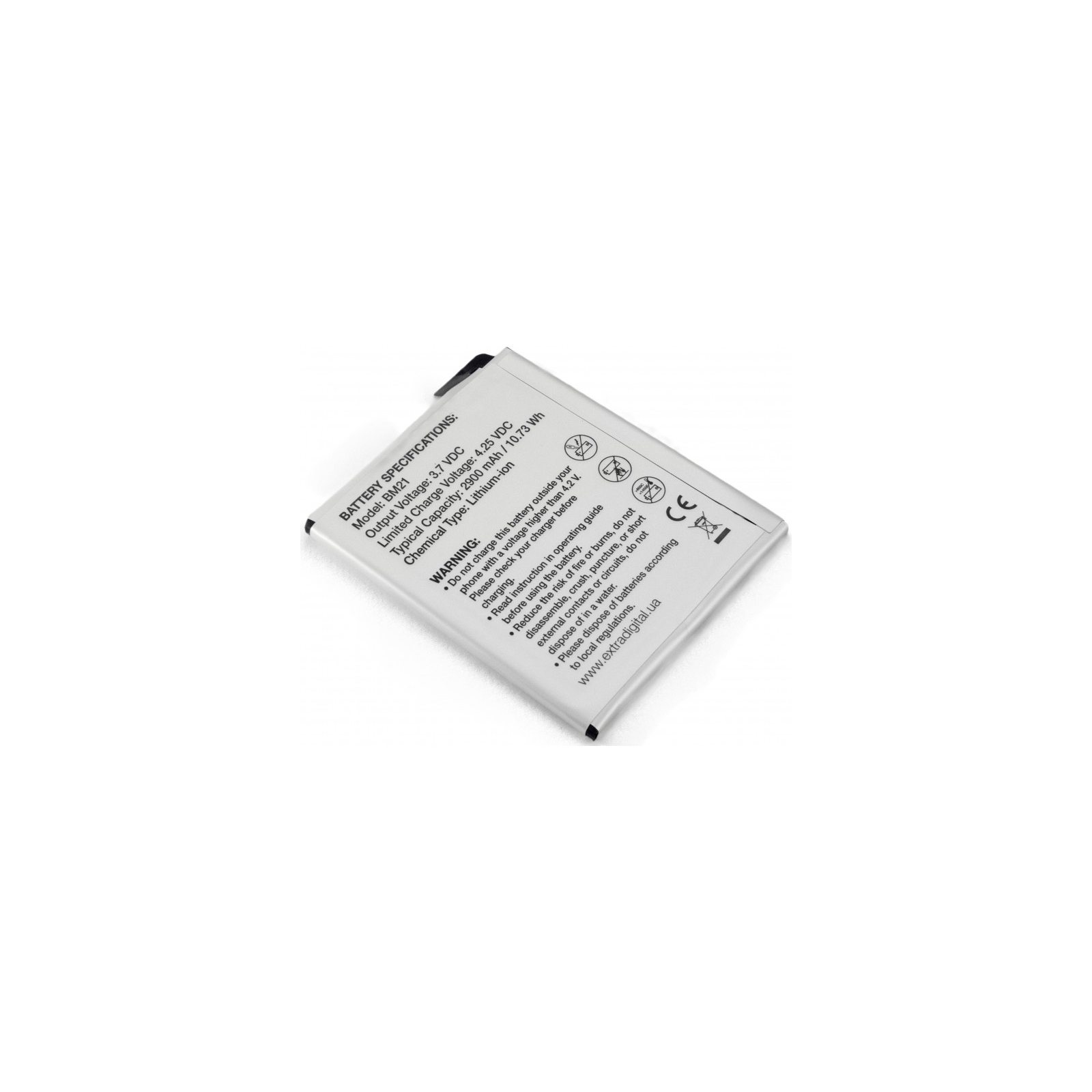 Акумуляторна батарея Extradigital Xiaomi Mi Note (BM21) 2900 mAh (BMX6447) зображення 4