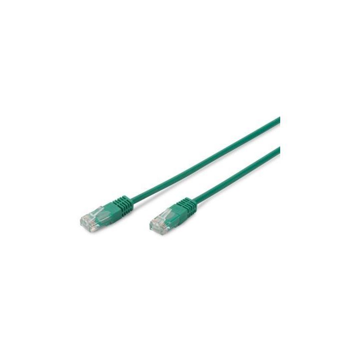 Патч-корд 0.5м, UTP, cat.5e, CU, green Digitus (DK-1511-005/G)